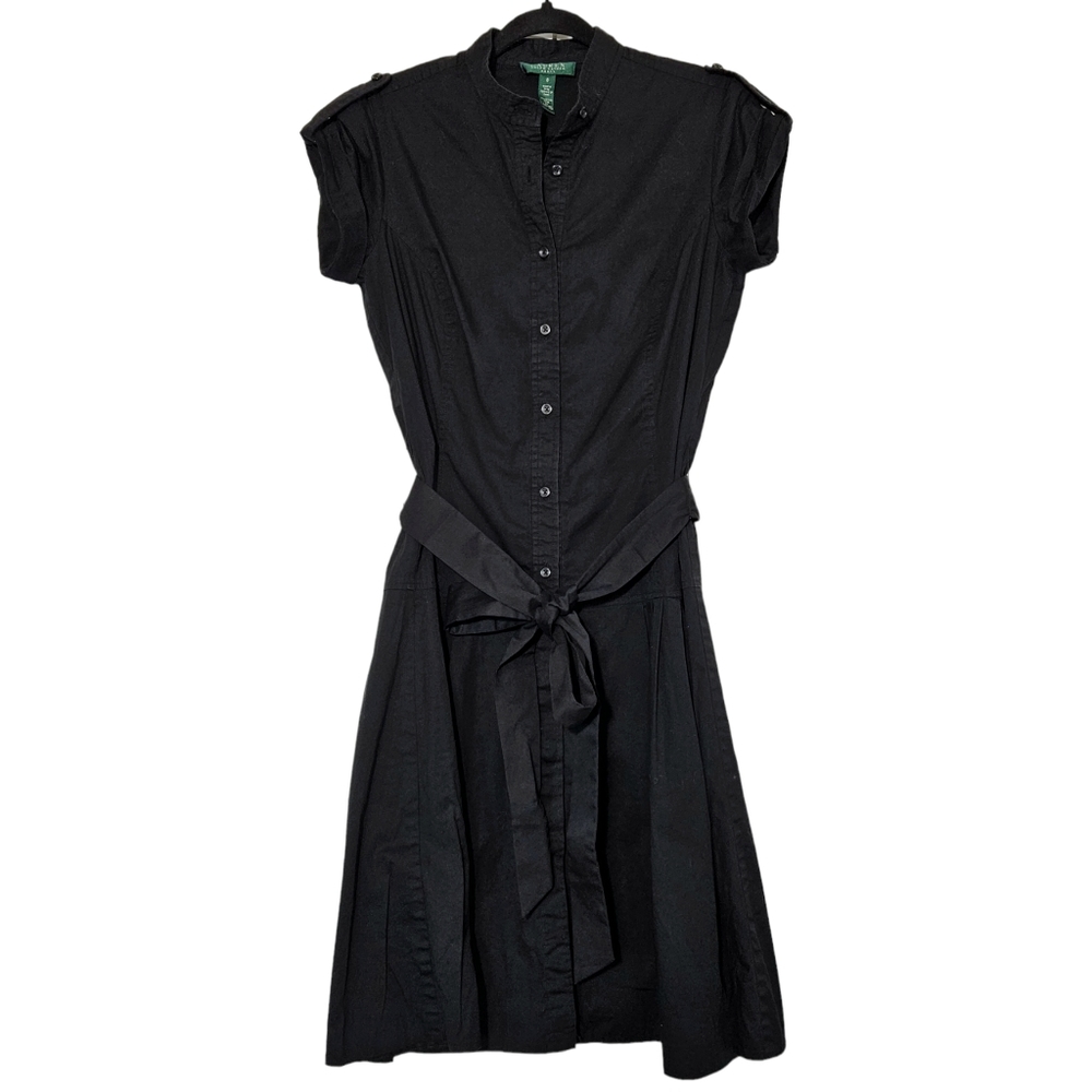 Lauren Ralph Lauren Button Down Belted Shirt Dress